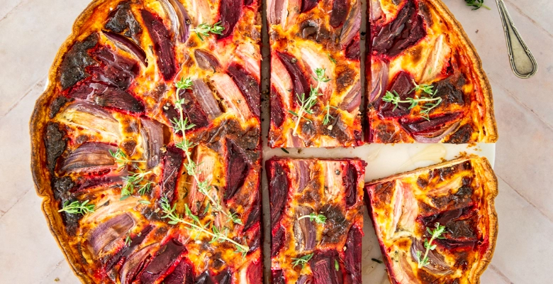 Quiche à la betterave