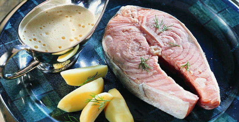 Bio-Salmon with Whisky Sauce (Lachs an Whisky-Sauce)