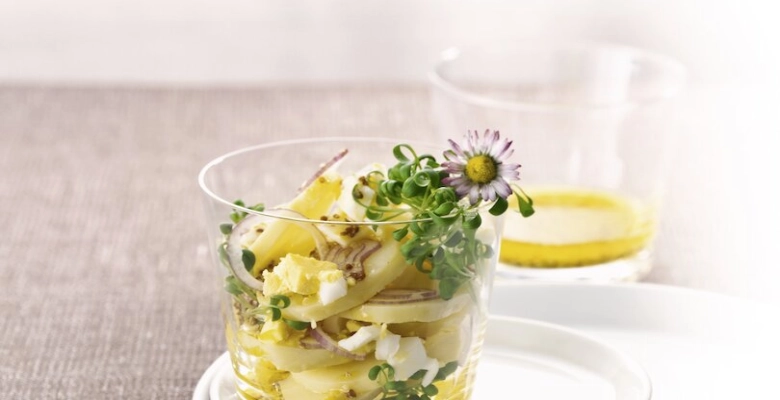 Bio-Eier-Kartoffelsalat mit Kresse