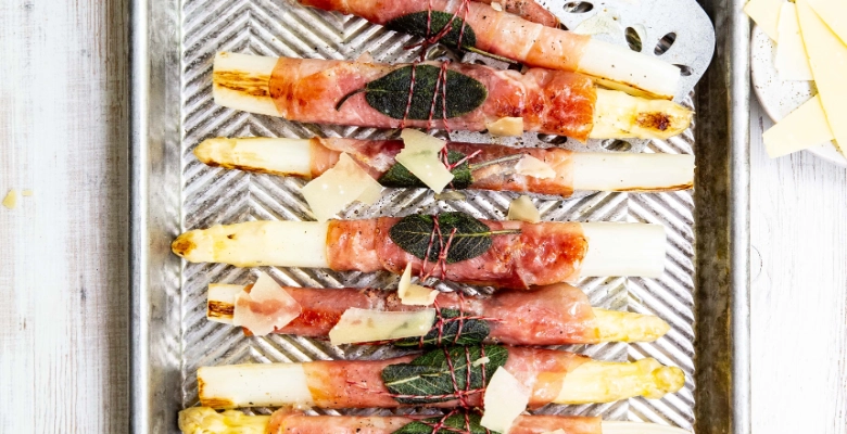 Bio Spargel-Saltimbocca