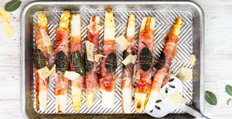 Bio Spargel-Saltimbocca