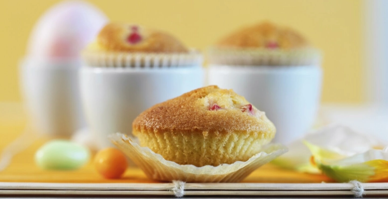 Mini-Bio-Rhabarber-Muffins