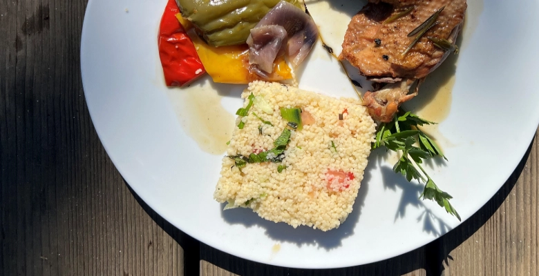 Ragoût de frère coq à la peperonata