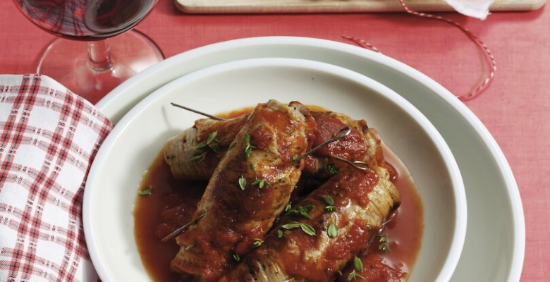 Tessiner Bio-Kalbsröllchen mit Polenta